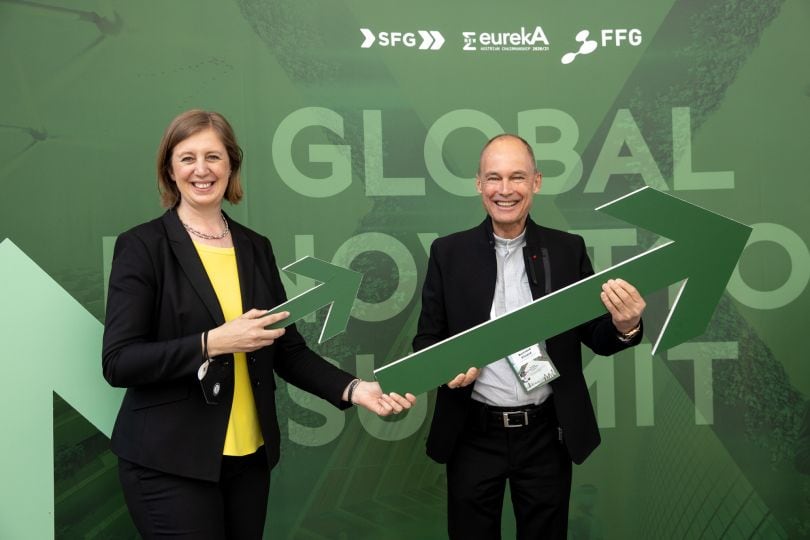 Barbara Eibinger-Miedl und Bertrand Piccard