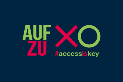 Zukunftstag Banner - AUF ZU XO #accessiskey