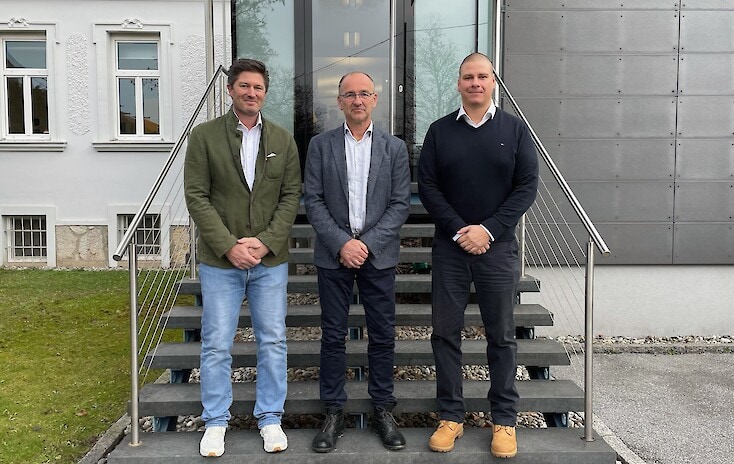 Maximilian Seidel (Situlus Holding), Gabriel Dielacher (Designed Impact Beratungs- und Vertriebs GmbH) und Christan Kranz (CEO NEcharge GmbH)