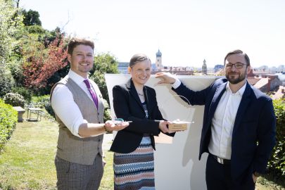 Matthias Mayer-Kriehuber, Sandra Schlögl und Peter Wagner vom PCCL