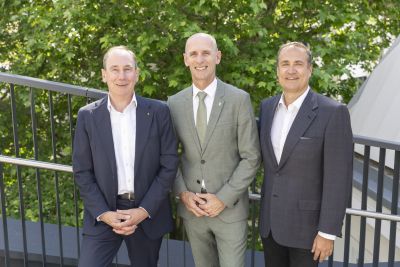 RLB-Generaldirektor Martin Schaller, Landesrat Willibald Ehrenhöfer, SFG-Geschäftsführer Christoph Ludwig