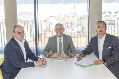 RLB-Generaldirektor Martin Schaller, Landesrat Willibald Ehrenhöfer, SFG-Geschäftsführer Christoph Ludwig