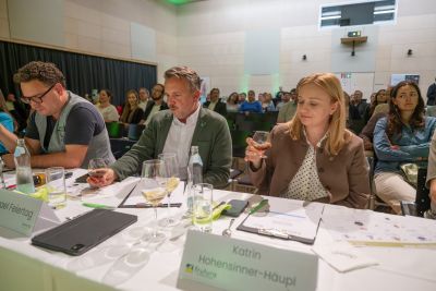 s’Fachl Geschäftsführer Markus Gross, Steiermark Tourismus Geschäftsführer Michael Feiertag, Frutura-Geschäftsführerin Katrin Hohensinner-Häupl