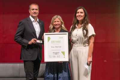 SFG-Geschäftsführer Christoph Ludwig, Nina Schweinzger, Leiterin des Styrian Food Hub Susanne Urschler