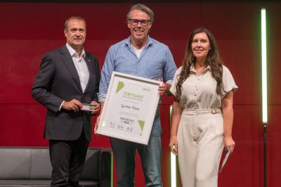 SFG-Geschäftsführer Christoph Ludwig, Günther Pichler, Leiterin des Styrian Food Hub Susanne Urschler
