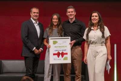 SFG-Geschäftsführer Christoph Ludwig, Carina Ziegler, Christof Ziegler, Leiterin des Styrian Food Hub Susanne Urschler